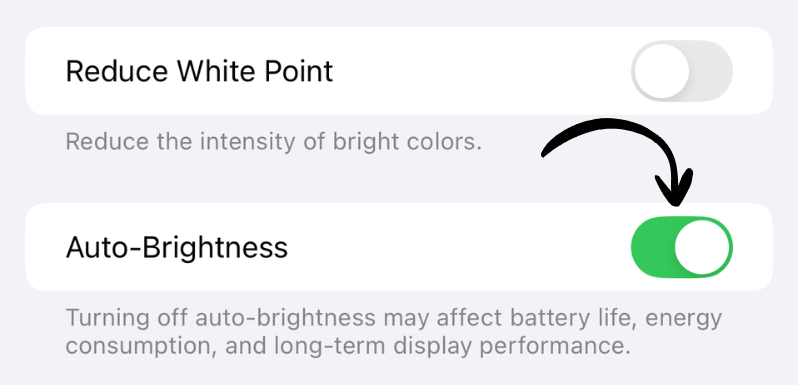 Auto-Brightness toggle